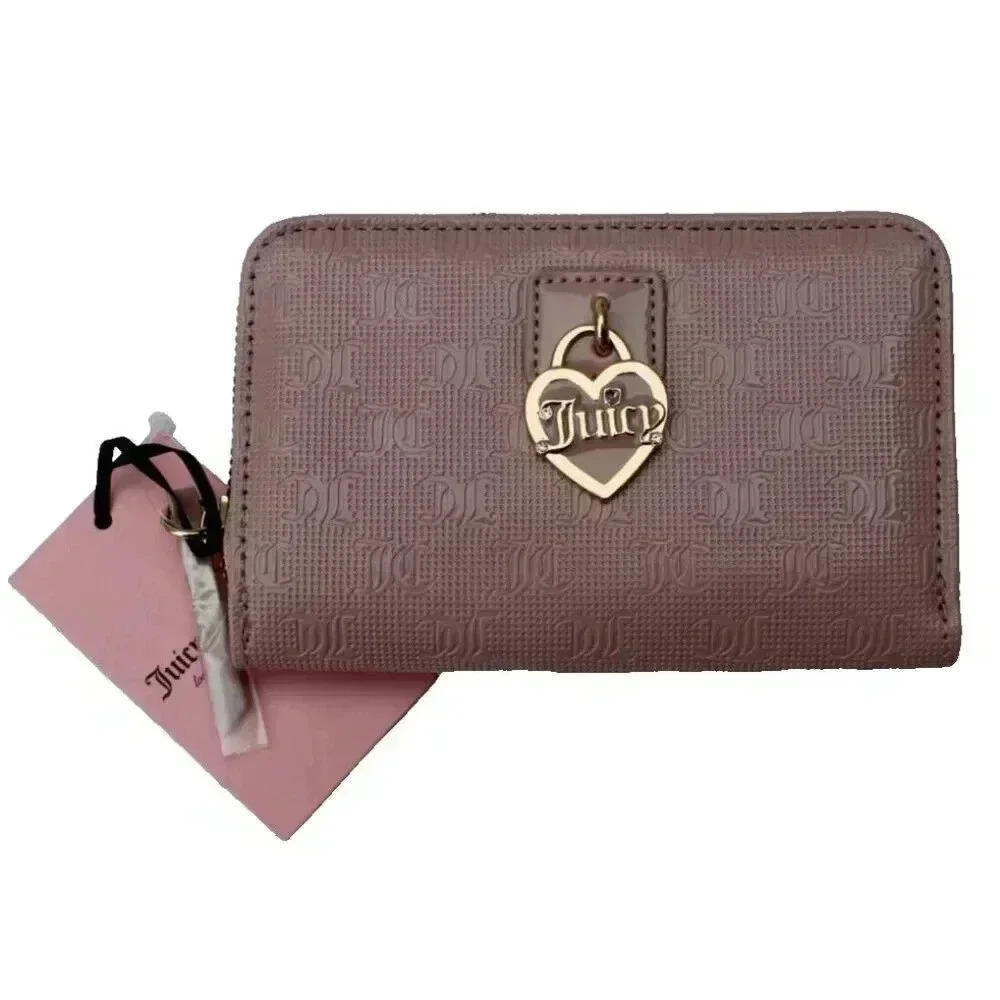 New Juicy Couture Pink Flash Simply Perfect Multi Compartment Bifold Wallet